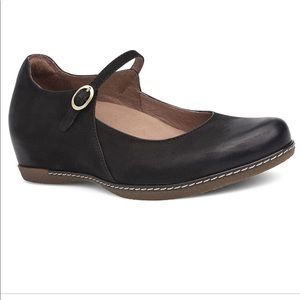 Dansko Loralie Loafer Slip On Wedge Heel Black 39